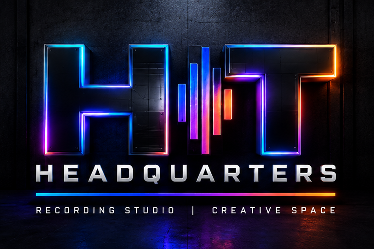 Hit Headquarters neon logo